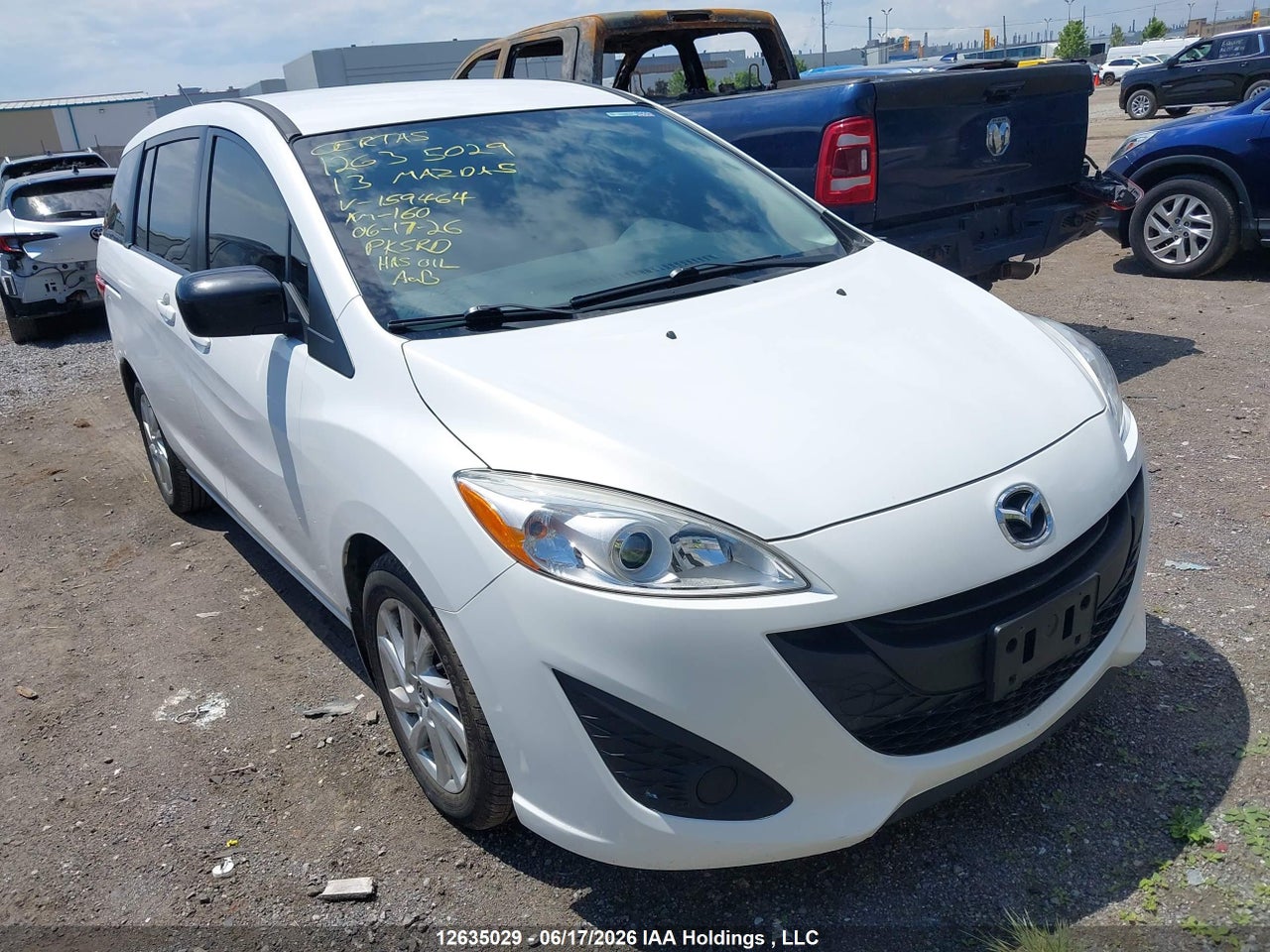 JM1CW2CL8D0159464 · 2013 MAZDA 5