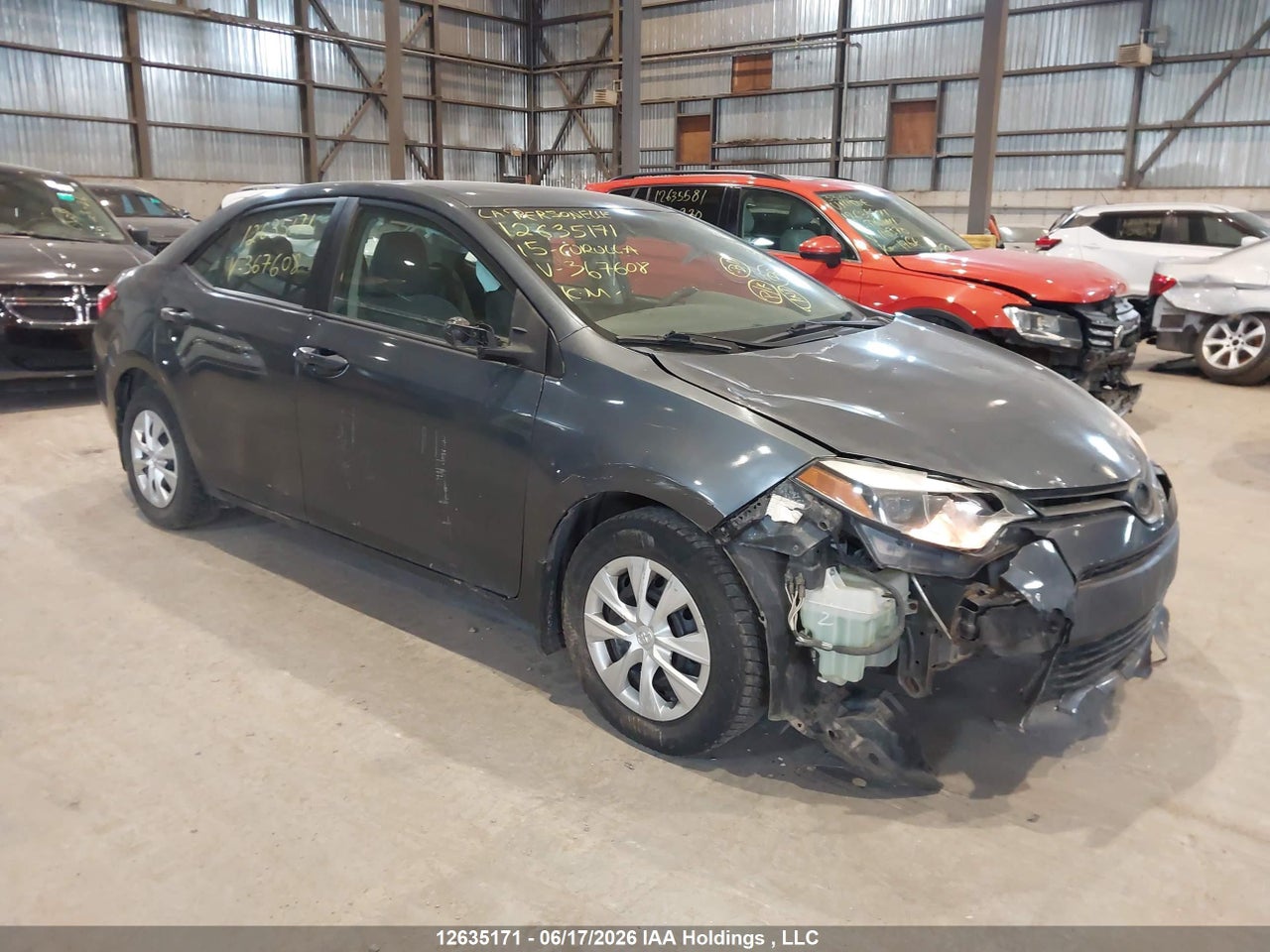 2T1BURHE9FC367608 · 2015 TOYOTA COROLLA L/LE/LE PLS/PRM/S/S PLS