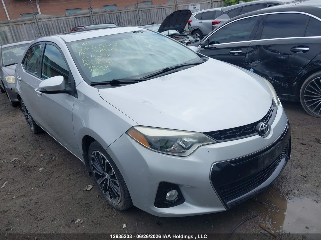 2T1BURHE6EC102286 · 2014 TOYOTA COROLLA L/LE/LE PLS/PRM/S/S PLS