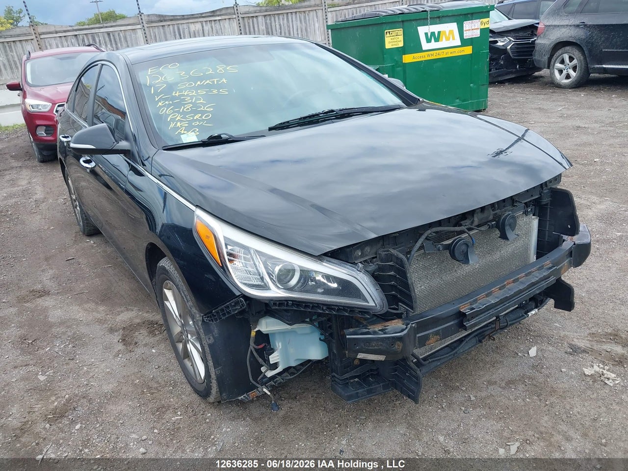 5NPE24AFXHH442535 · 2017 HYUNDAI SONATA GLS