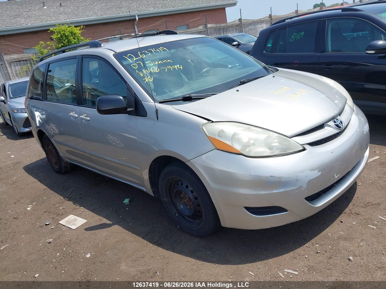 5TDZK23C67S087994 · 2007 TOYOTA SIENNA CE/LE