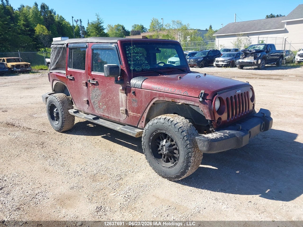 1J4GA69128L595688 · 2008 JEEP WRANGLER UNLIMITED RUBICON