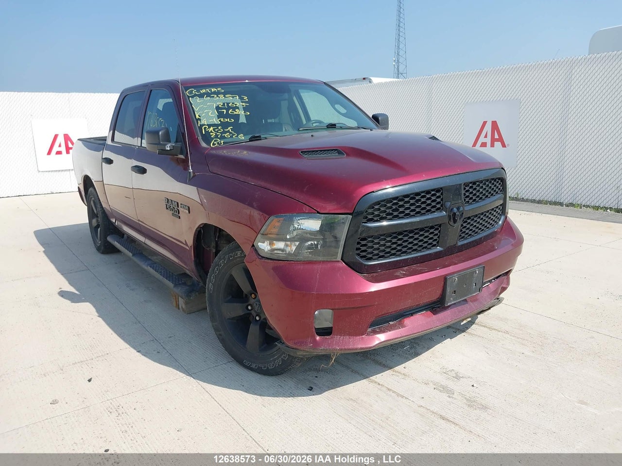 1C6RR7KT0KS721625 · 2019 RAM 1500 CLASSIC TRADESMAN