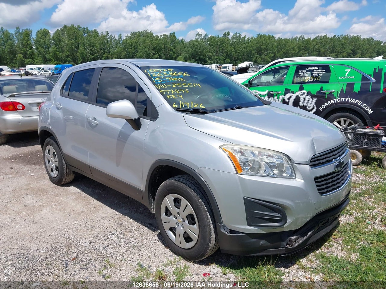 3GNCJKSB0FL255514 · 2015 CHEVROLET TRAX LS