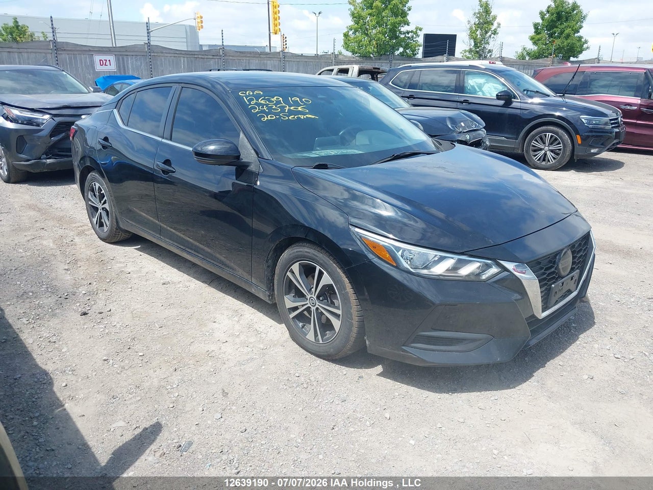 3N1AB8CV1LY243706 · 2020 NISSAN SENTRA SV