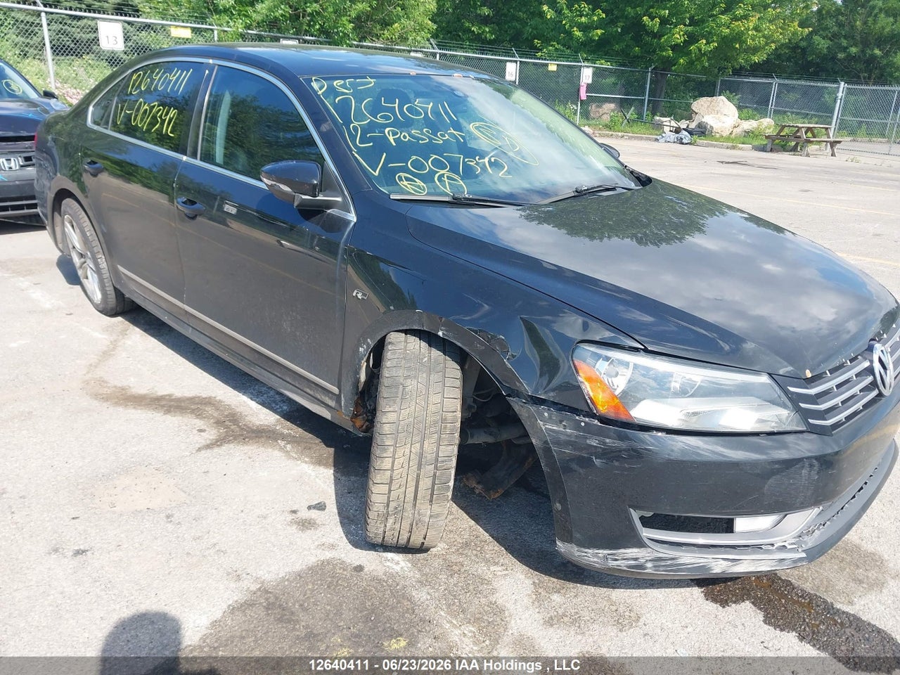 1VWCH7A37CC007342 · 2012 VOLKSWAGEN PASSAT SEL