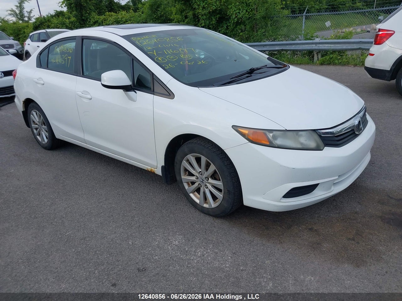 2HGFB2F50CH116397 · 2012 HONDA CIVIC EX
