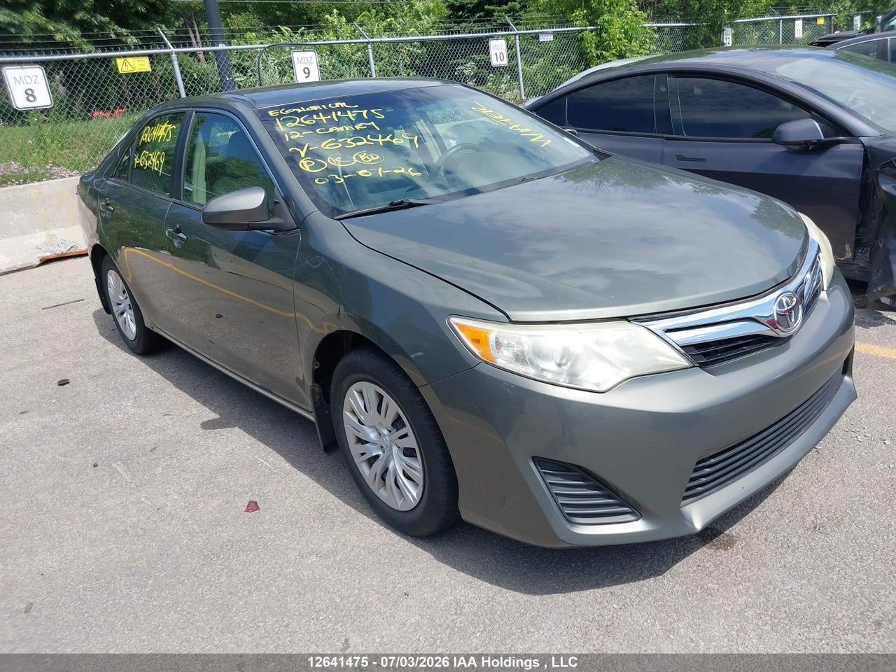 4T1BF1FK1CU632469 · 2012 TOYOTA CAMRY LE