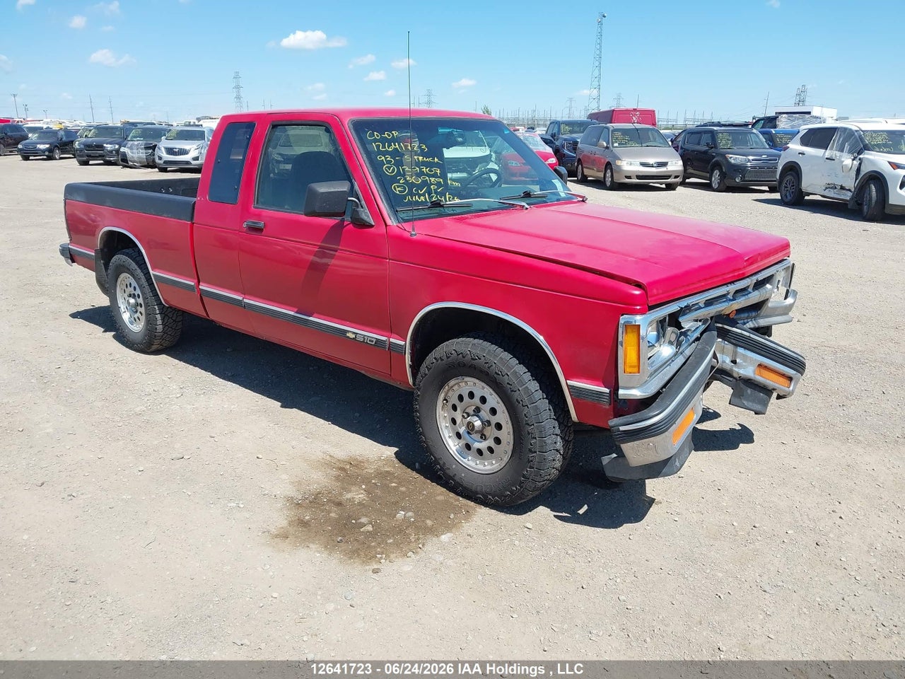 1GCCT19Z3P0139707 1993 CHEVROLET S TRUCK S10