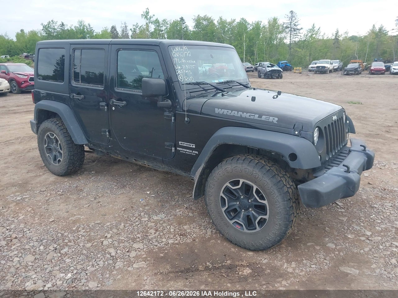 1C4BJWDG7HL713035 · 2017 JEEP WRANGLER UNLIMITED SPORT