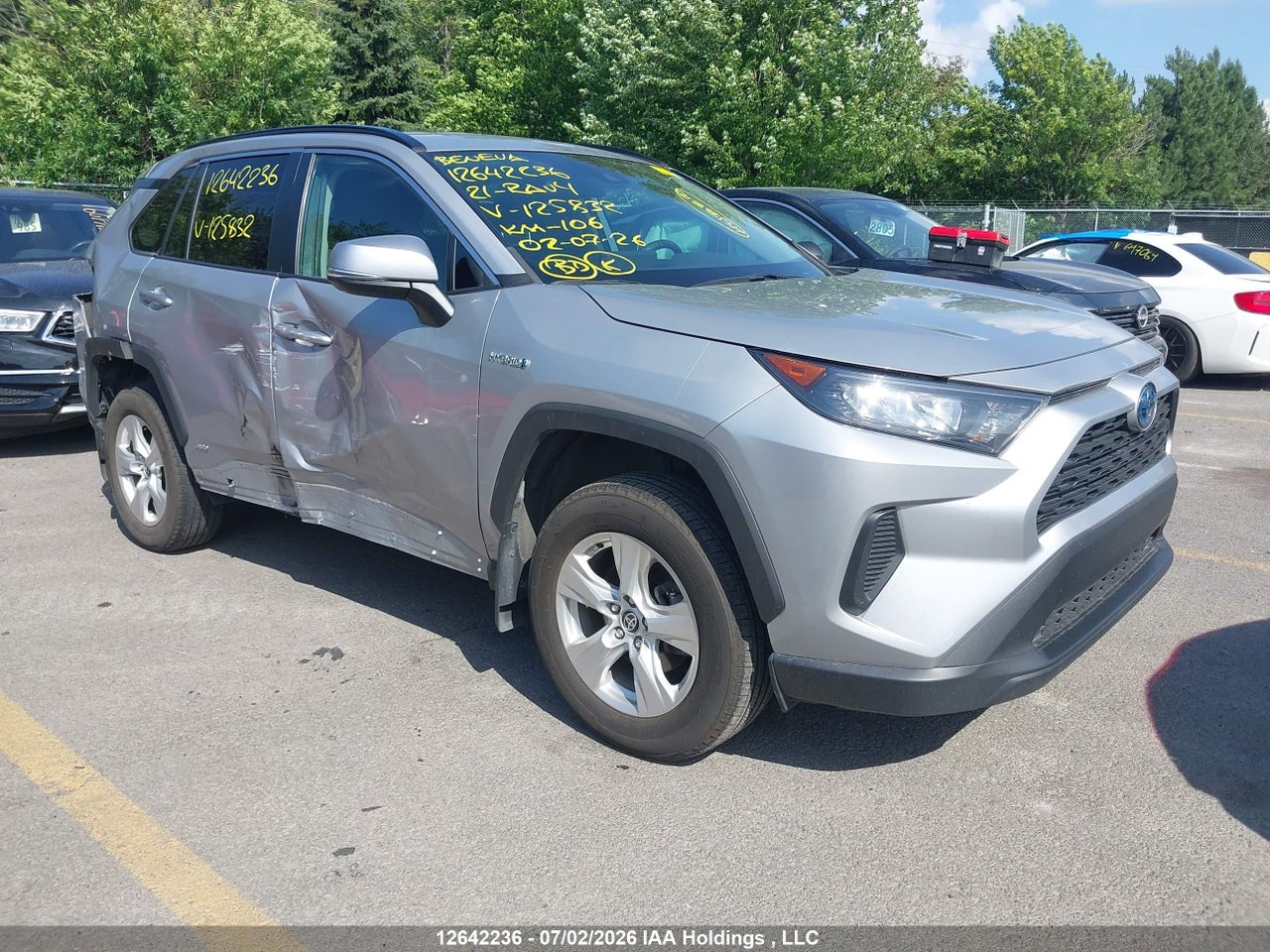 2T3BWRFVXMW125832 · 2021 TOYOTA RAV4 HYBRID LE