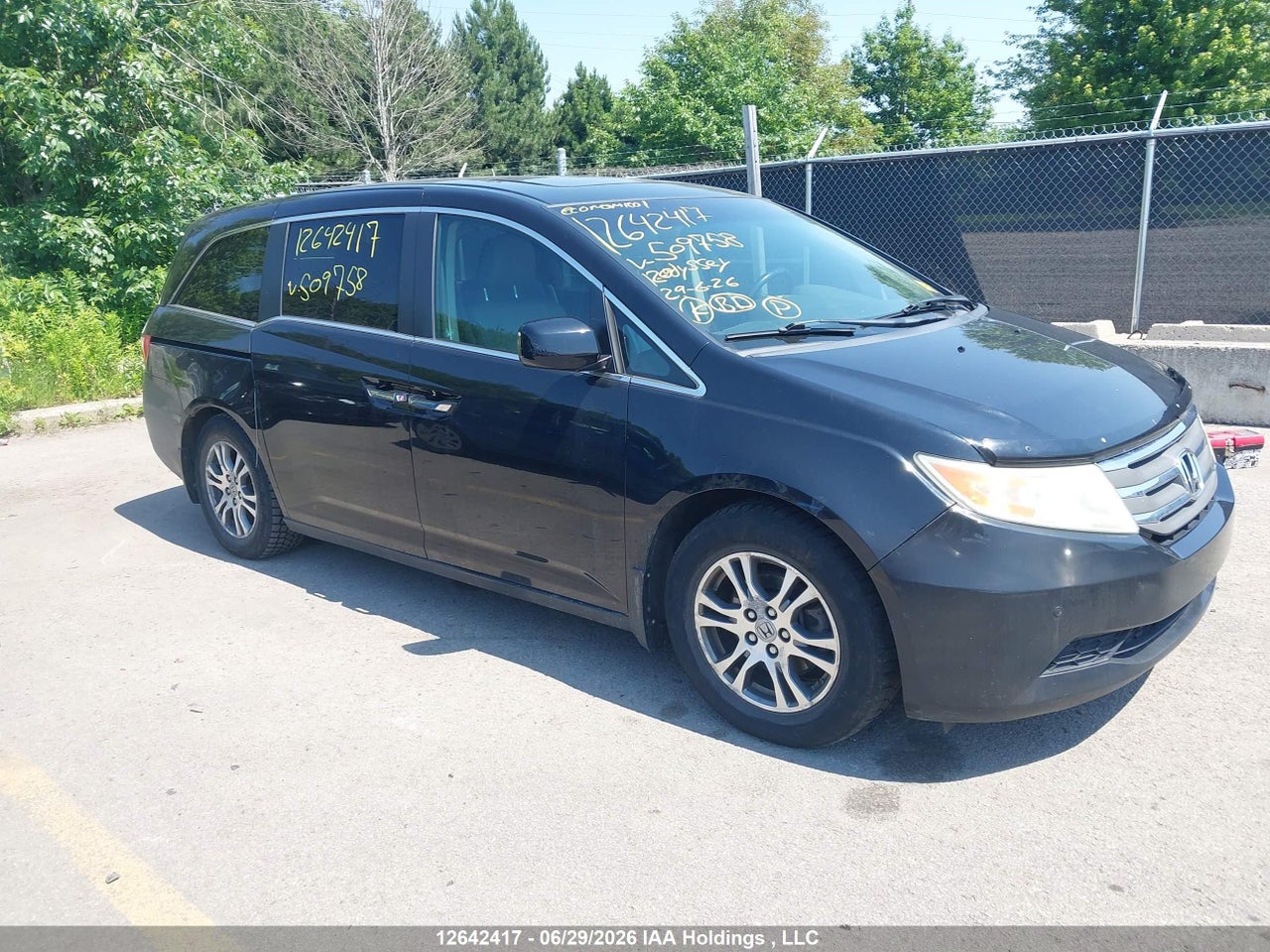 5FNRL5H62CB509758 · 2012 HONDA ODYSSEY EX-L