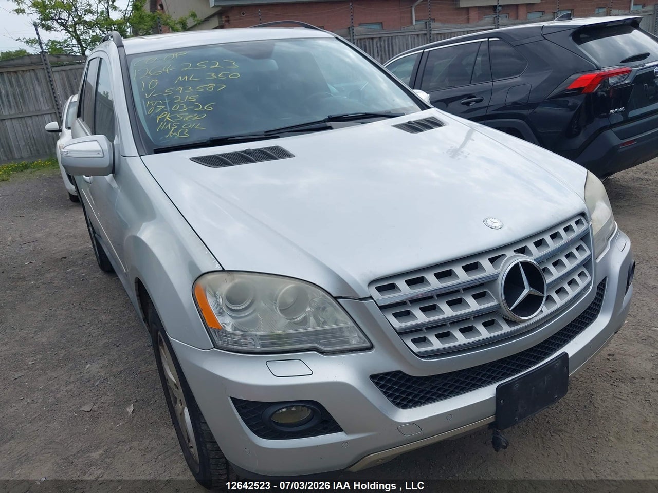 4JGBB8GB6AA593587 · 2010 MERCEDES BENZ ML 350 4MATIC