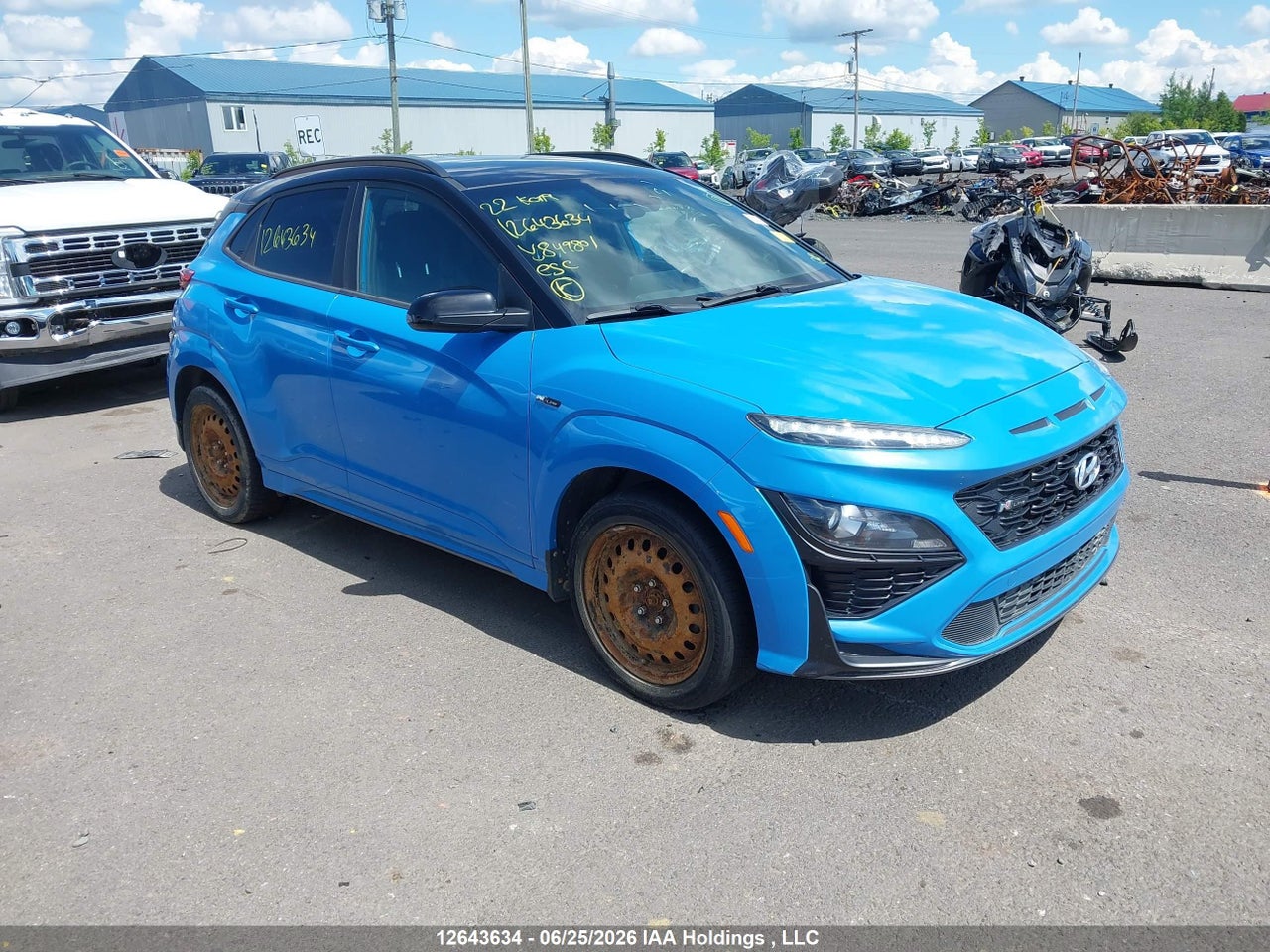 KM8K3CA36NU849801 · 2022 HYUNDAI KONA N LINE