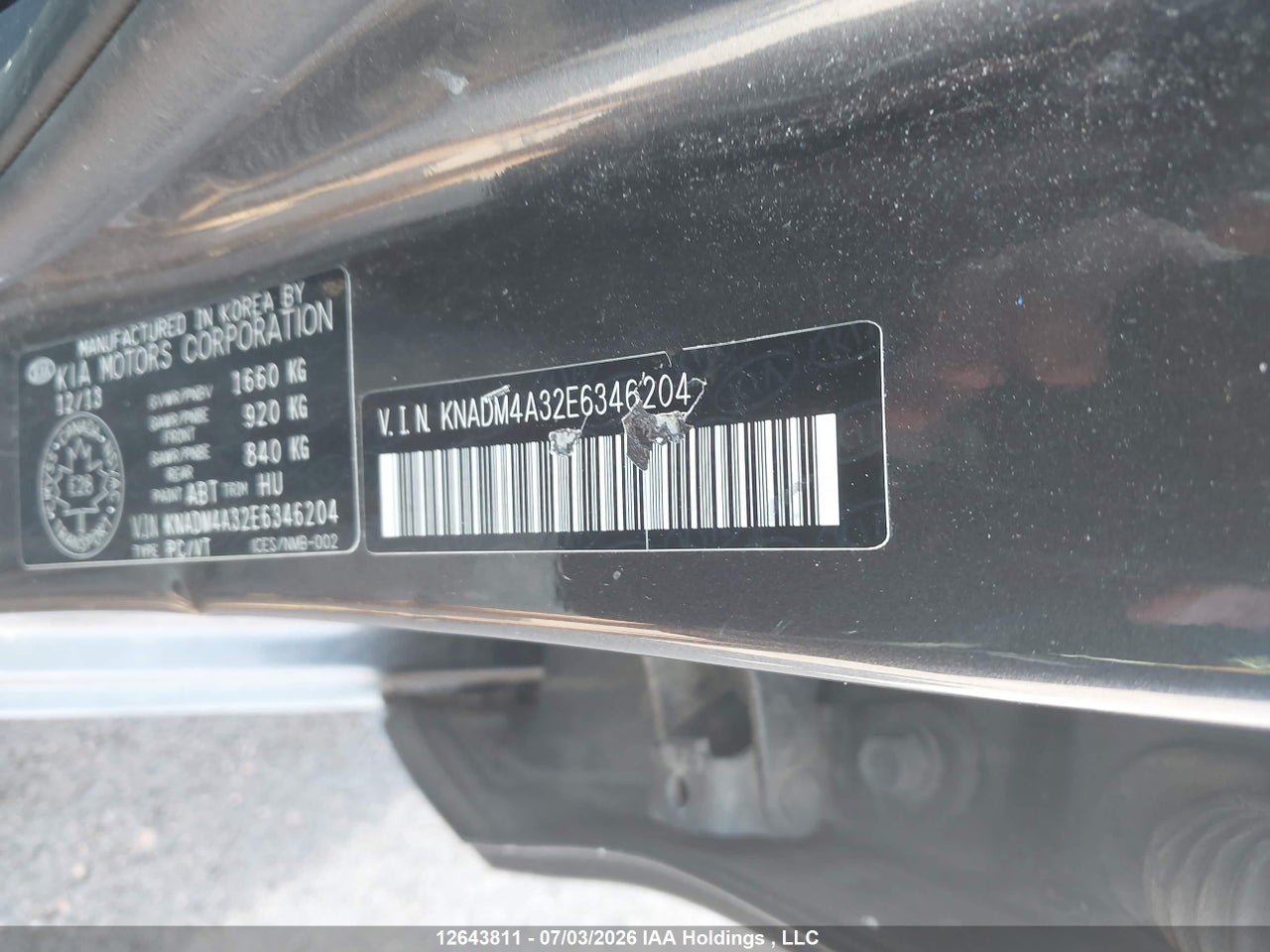 KNADM4A32E6346204 · 2014 KIA RIO LX · 9/22