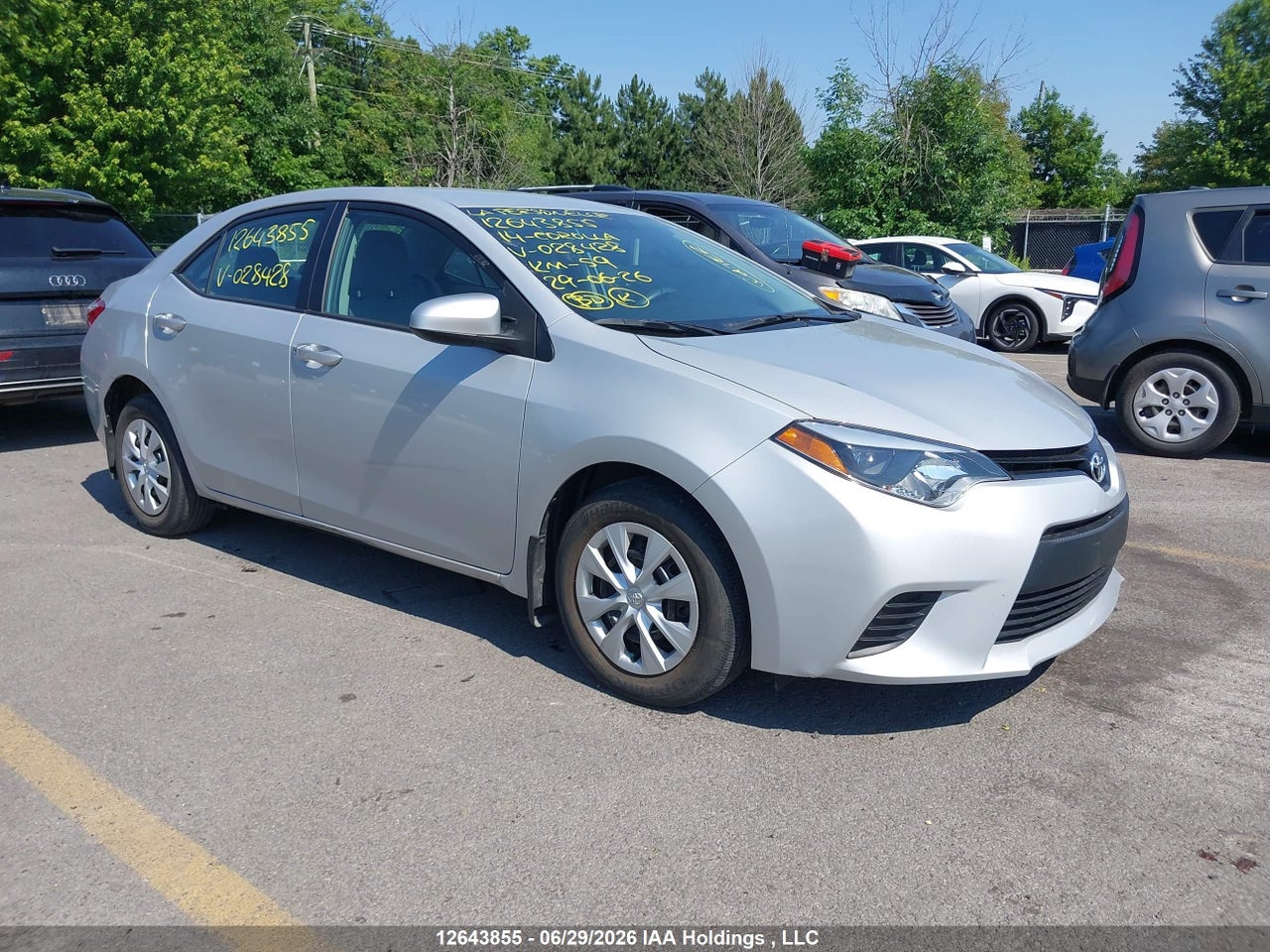 2T1BURHE2EC028428 · 2014 TOYOTA COROLLA L/LE/LE PLS/PRM/S/S PLS