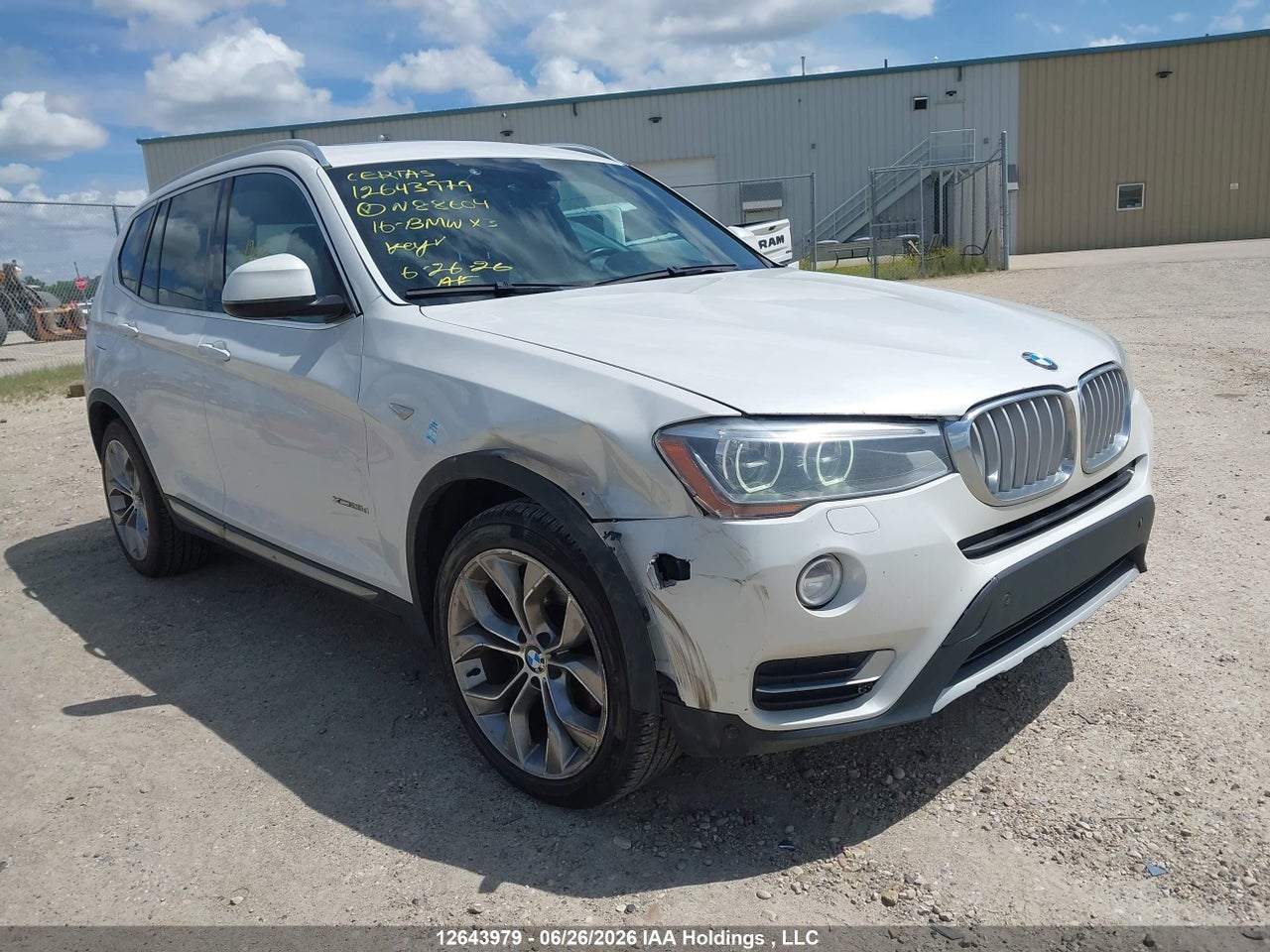 5UXWY3C54G0N88604 · 2016 BMW X3 XDRIVE28D