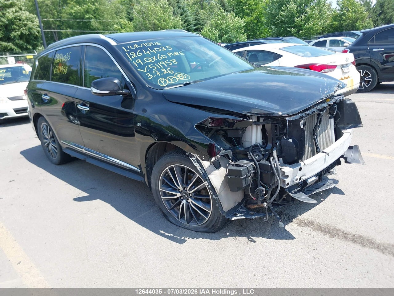5N1DL0MM8KC511958 · 2019 INFINITI QX60 PURE