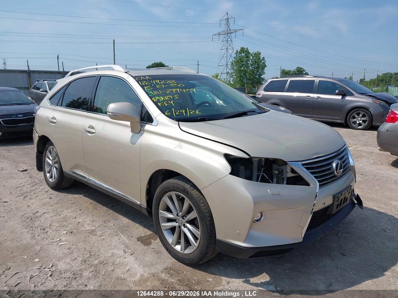 2T2BK1BA5FC299459 · 2015 LEXUS RX 350/BASE/F SPORT