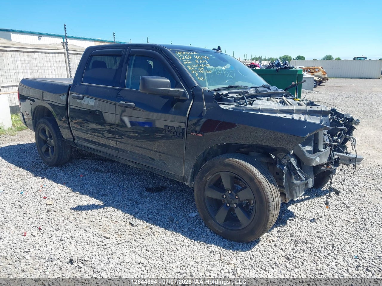 3C6RR7KT6NG257848 · 2022 RAM 1500 CLASSIC TRADESMAN
