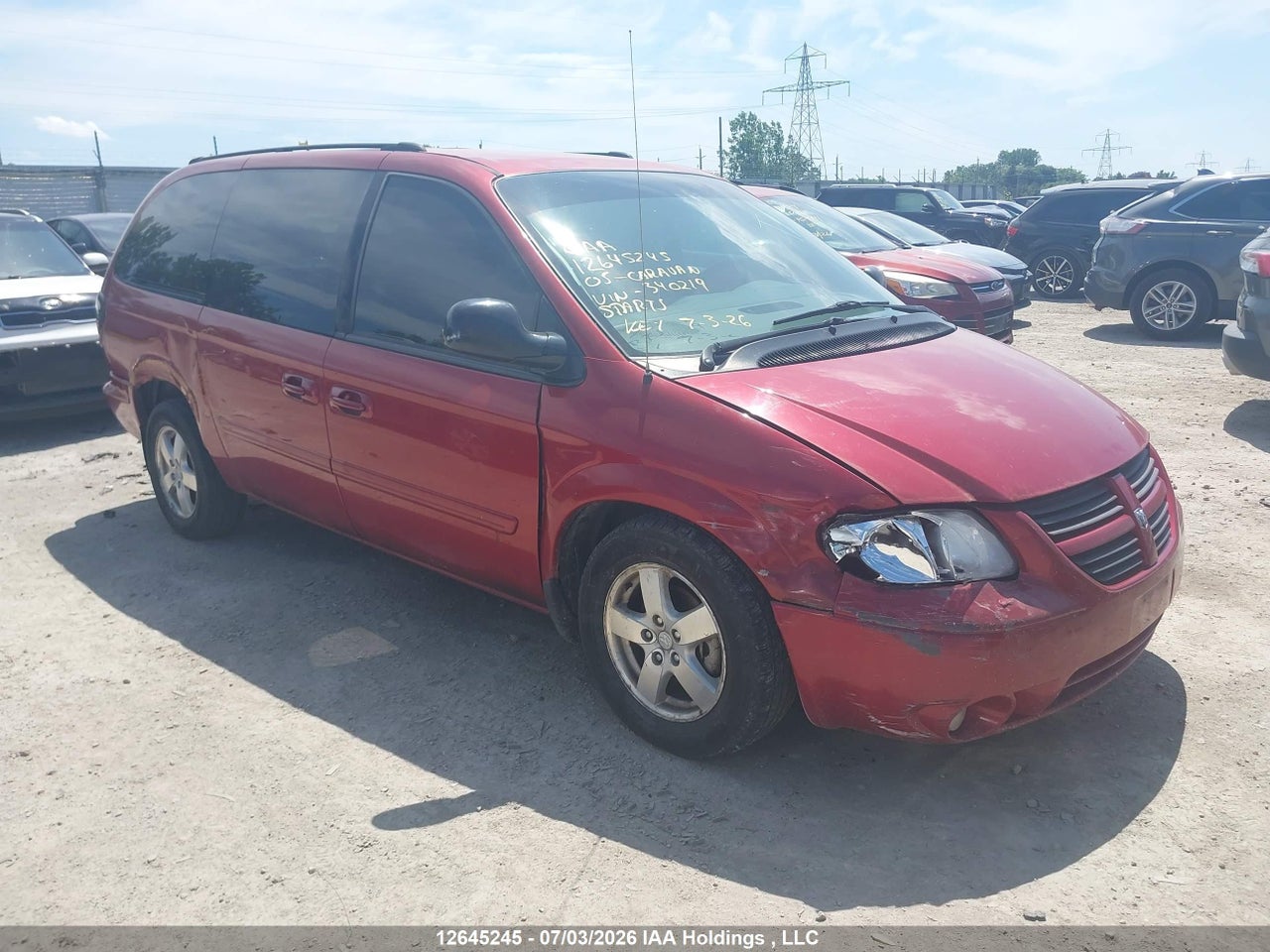 2D4GP44L95R340219 · 2005 DODGE GRAND CARAVAN SXT
