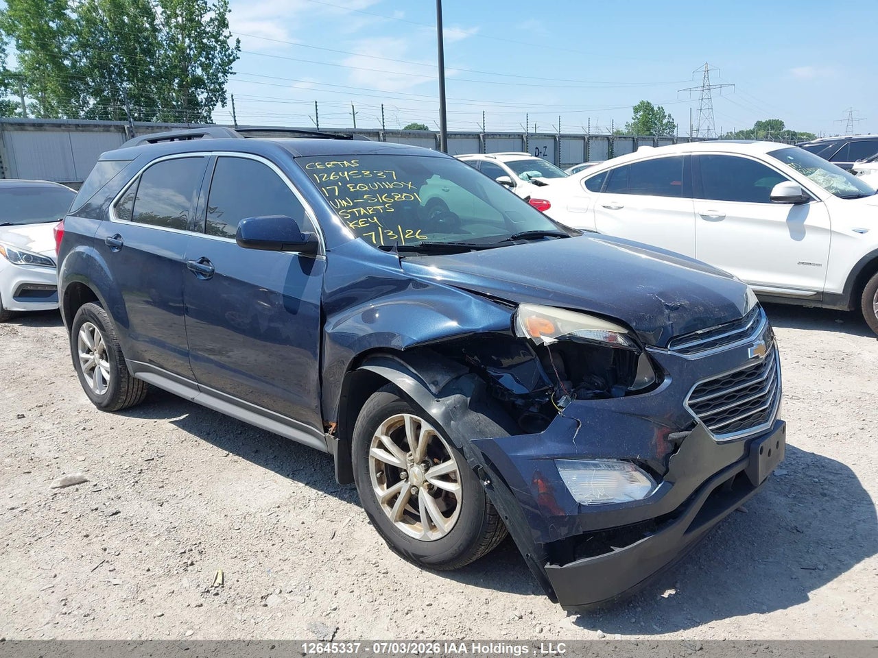 2GNALCEK6H1516801 · 2017 CHEVROLET EQUINOX LT