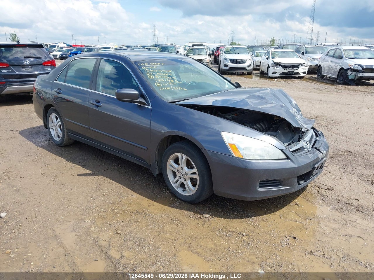 1HGCM567X7A814567 · 2007 HONDA ACCORD EX