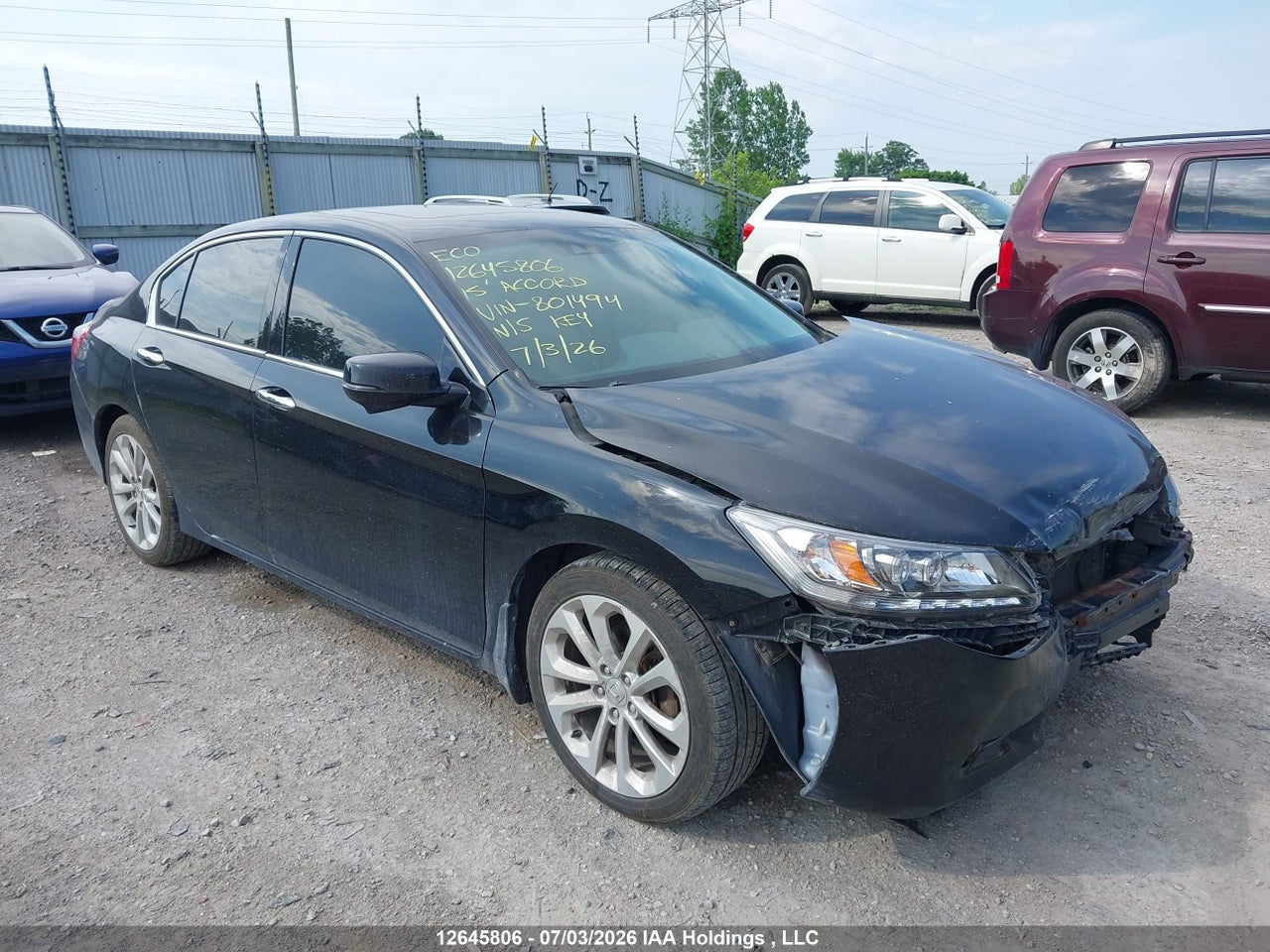 1HGCR3F92FA801494 · 2015 HONDA ACCORD TOURING V6