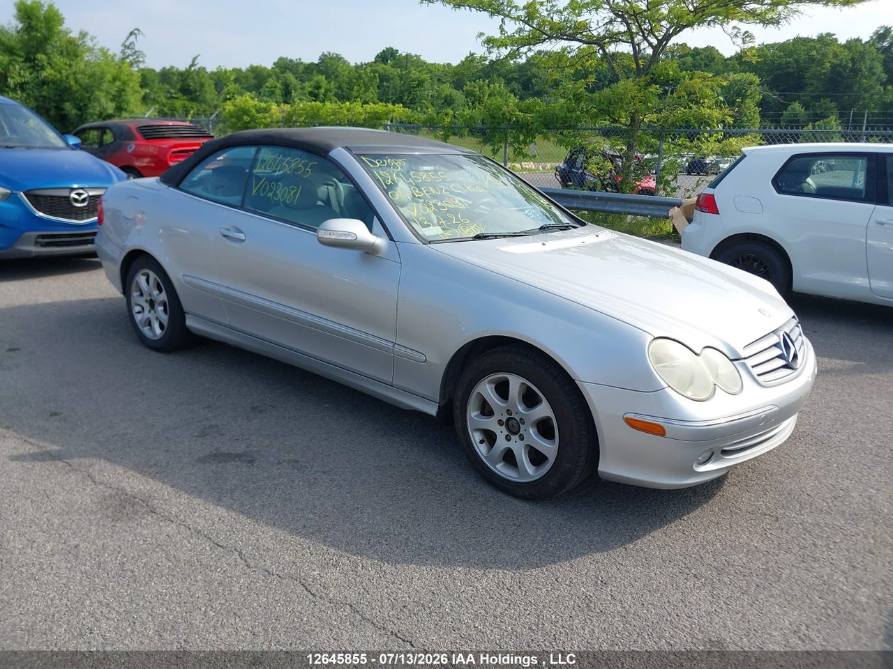 WDBTK65G34T023081 · 2004 MERCEDES BENZ CLK 320