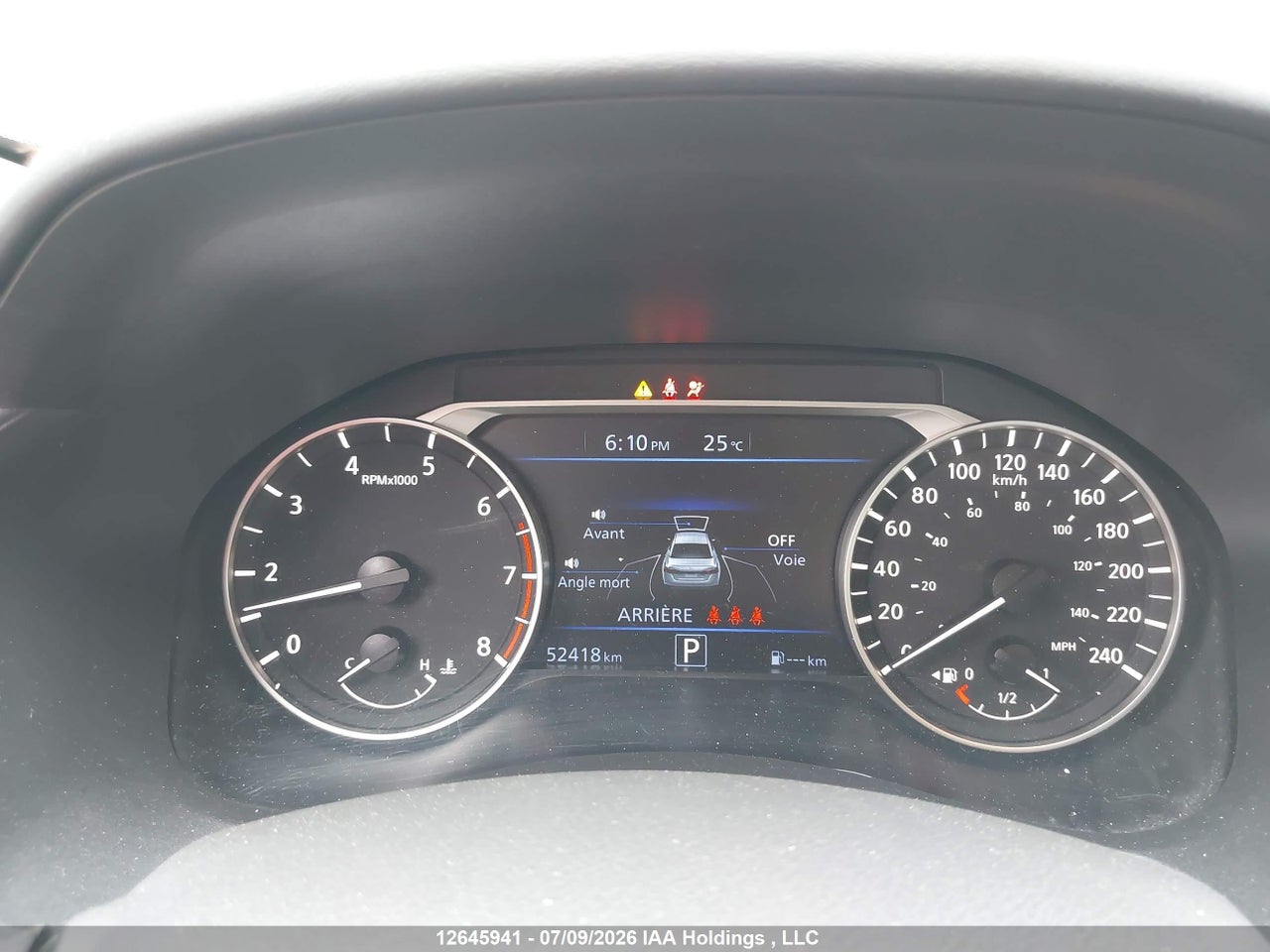 1N4BL4CW1SN321628 · 2025 NISSAN ALTIMA SR · 7/24