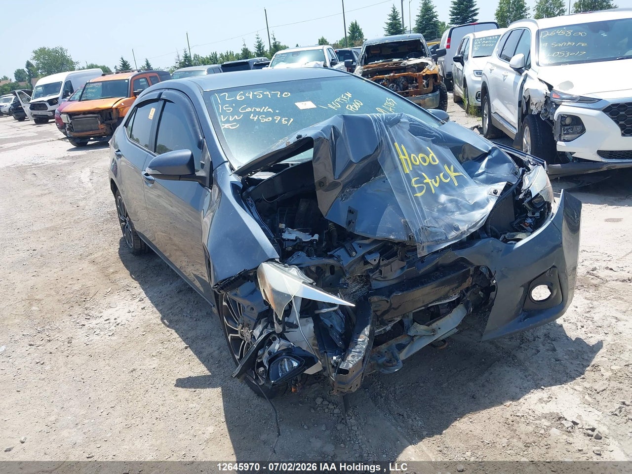 2T1BURHEXFC450951 · 2015 TOYOTA COROLLA L/LE/LE PLS/PRM/S/S PLS