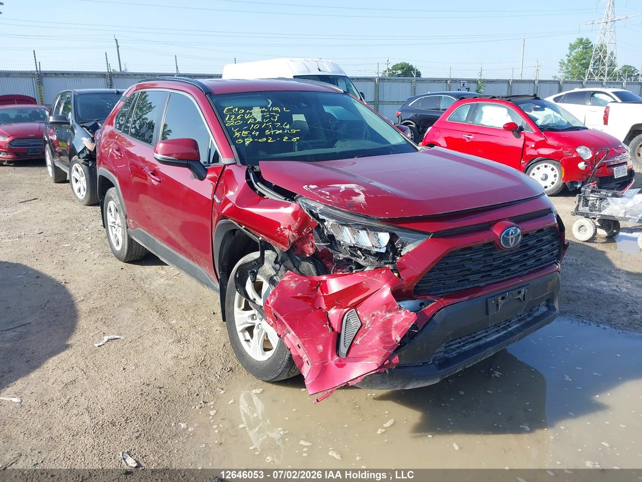 2T3BWRFV9LW101570 · 2020 TOYOTA RAV4 HYBRID LE