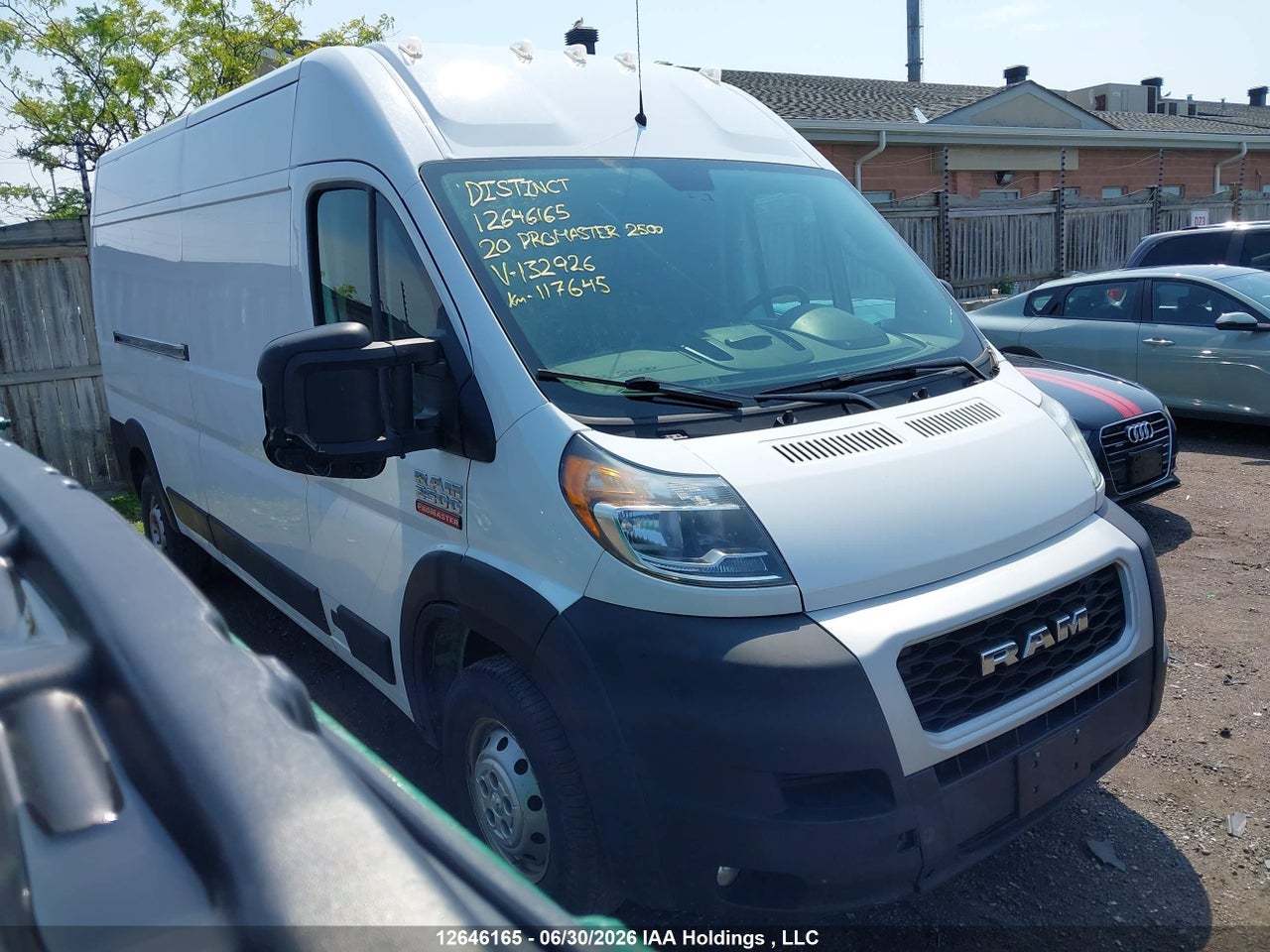 3C6TRVDG7LE132926 · 2020 RAM PROMASTER 2500 2500 HIGH