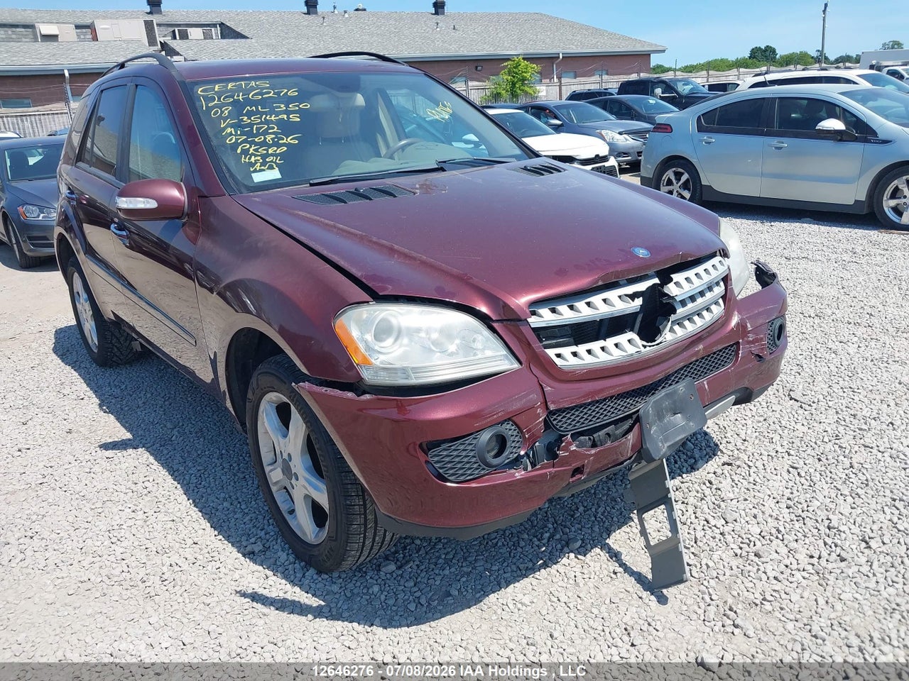 4JGBB86E08A351495 · 2008 MERCEDES BENZ ML 350