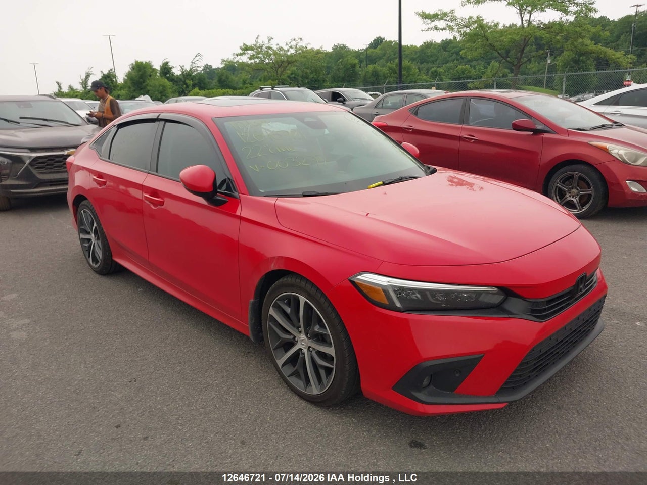 2HGFE1F97NH003277 · 2022 HONDA Civic touring