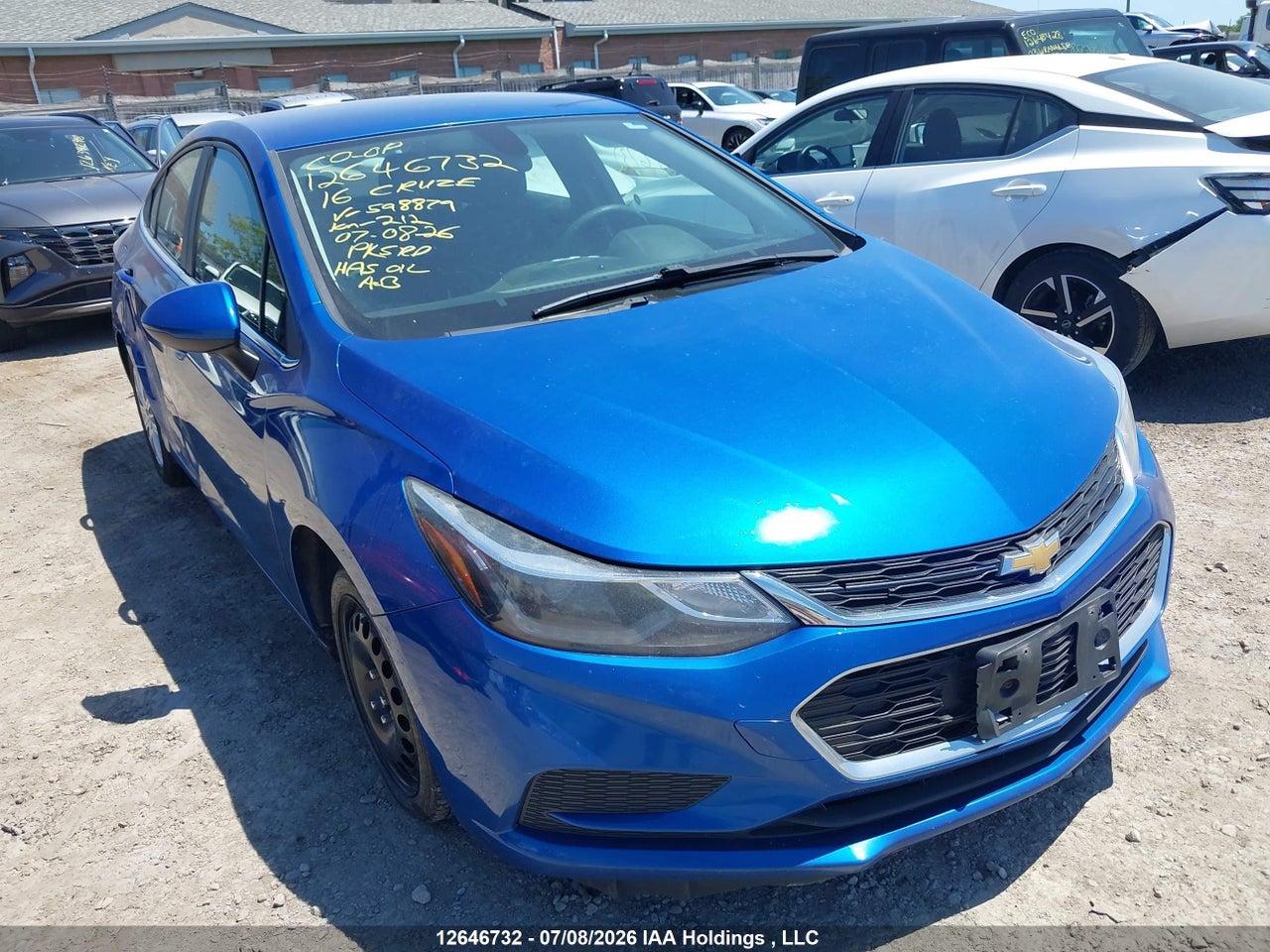 3G1BE5SM7GS598879 · 2016 CHEVROLET CRUZE LT AUTO