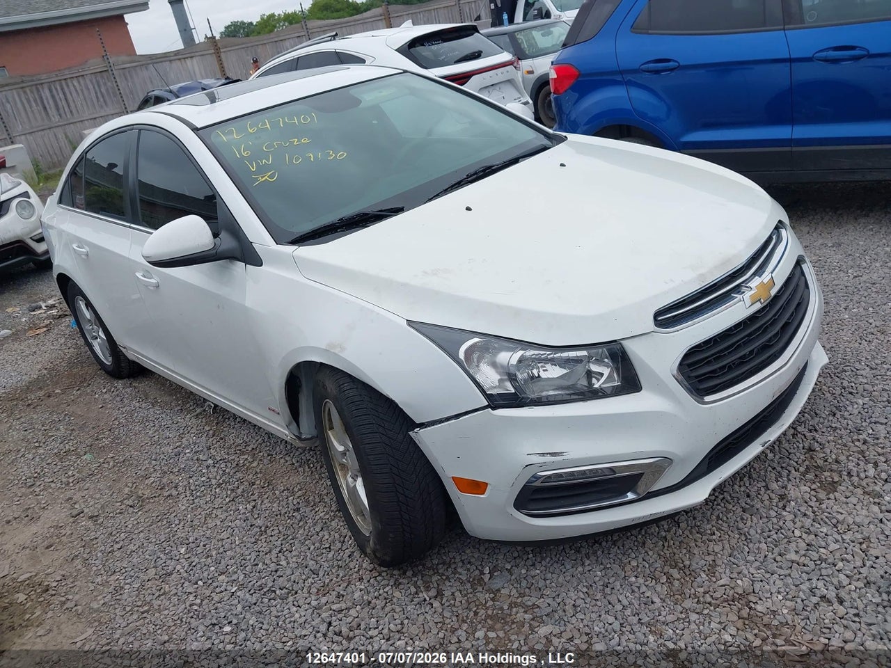 1G1PE5SB0G7109130 · 2016 CHEVROLET CRUZE LIMITED 1LT