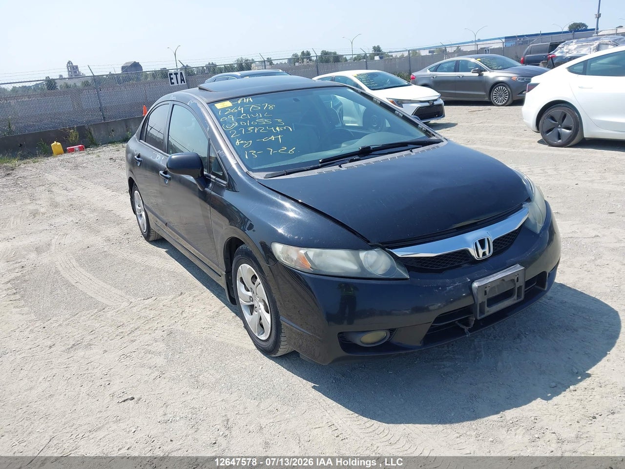 2HGFA15019H010553 · 2009 HONDA CIVIC EXL