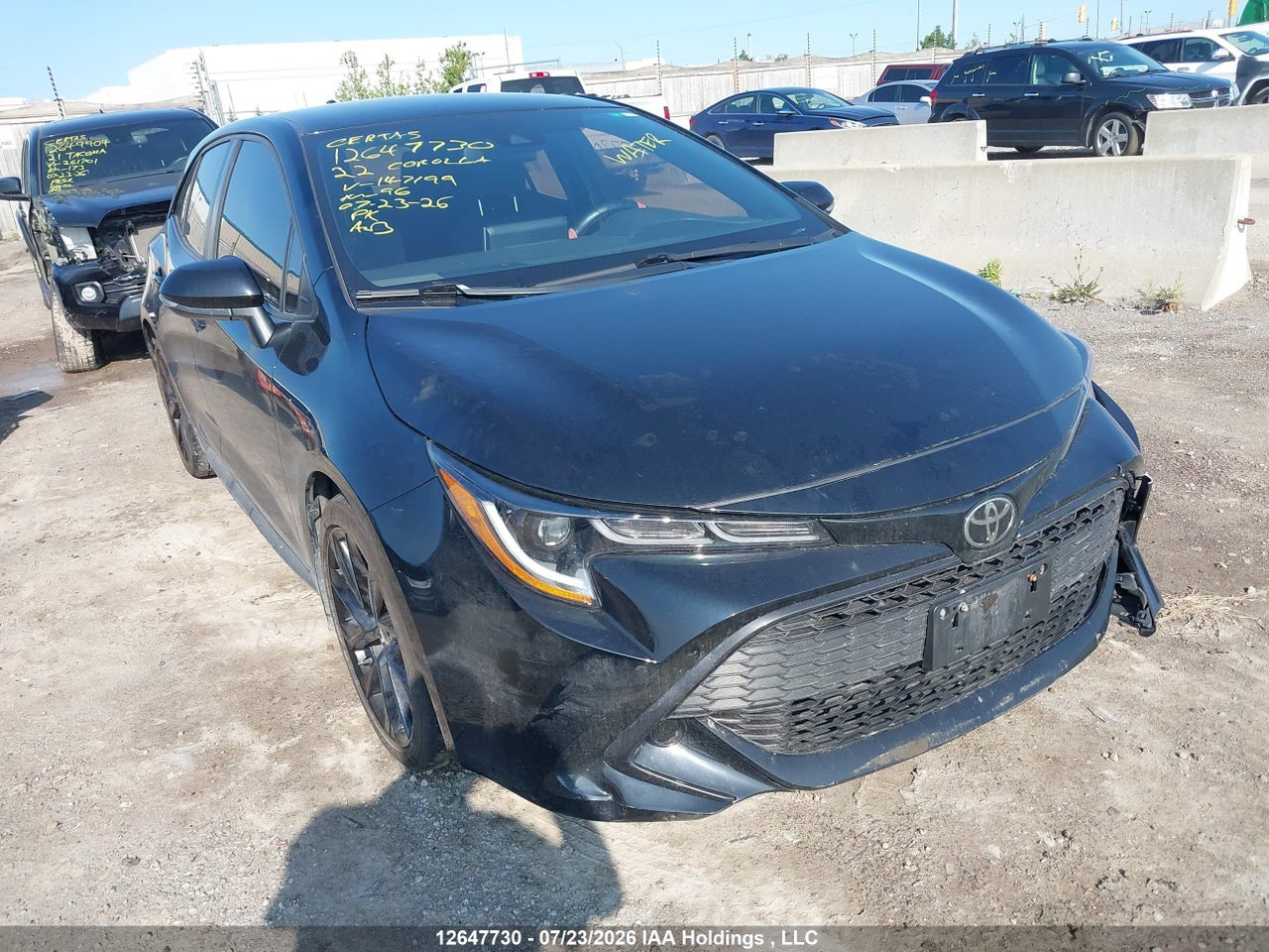 JTNK4MBE5N3147199 · 2022 TOYOTA COROLLA SE