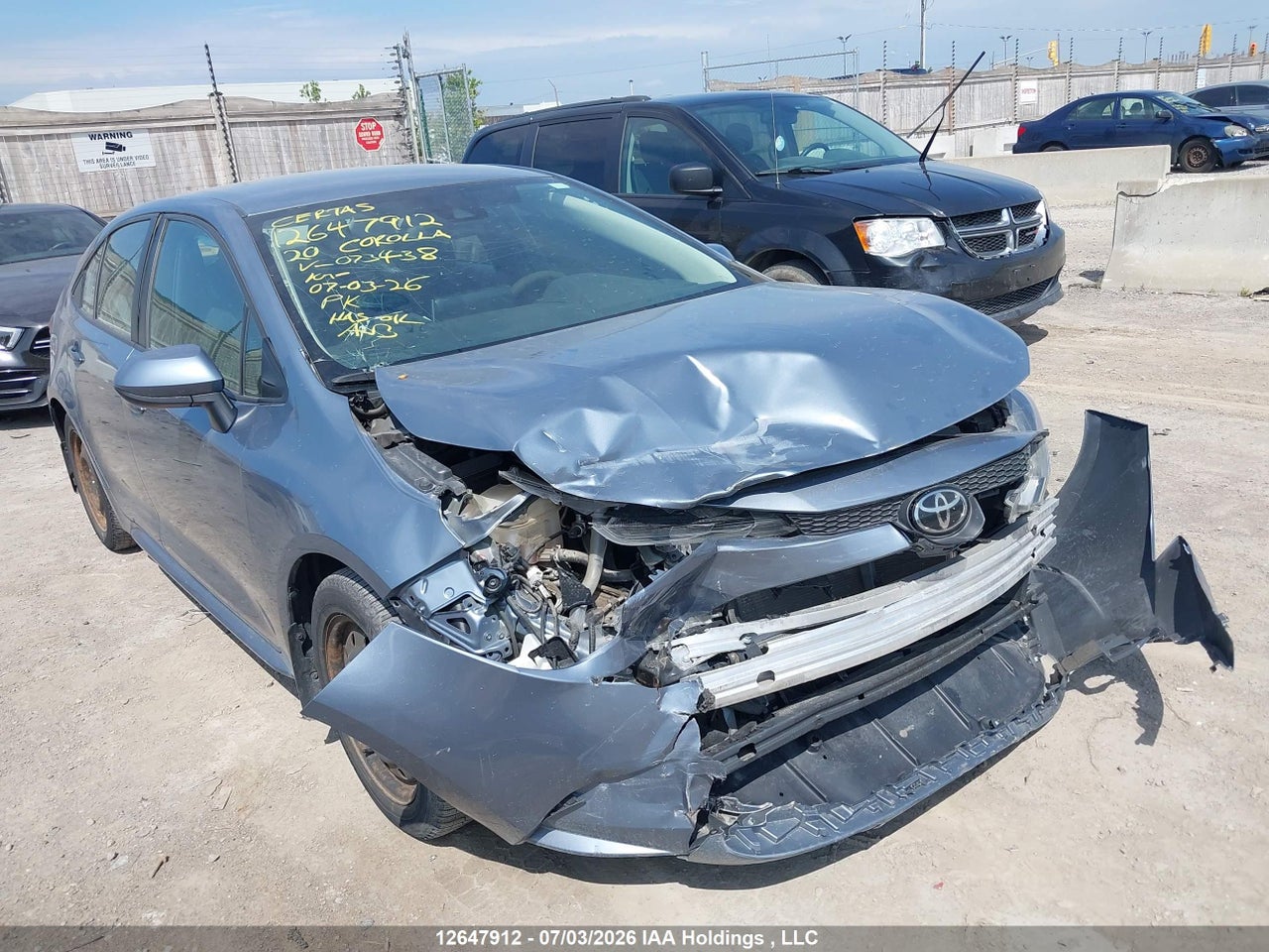 5YFBPRBE3LP073438 · 2020 TOYOTA COROLLA LE