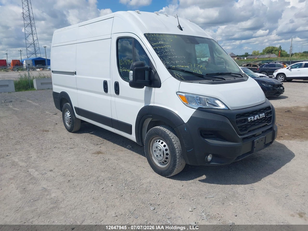 3C6LRVCG3SE540761 · 2025 RAM PROMASTER 2500 HIGH ROOF