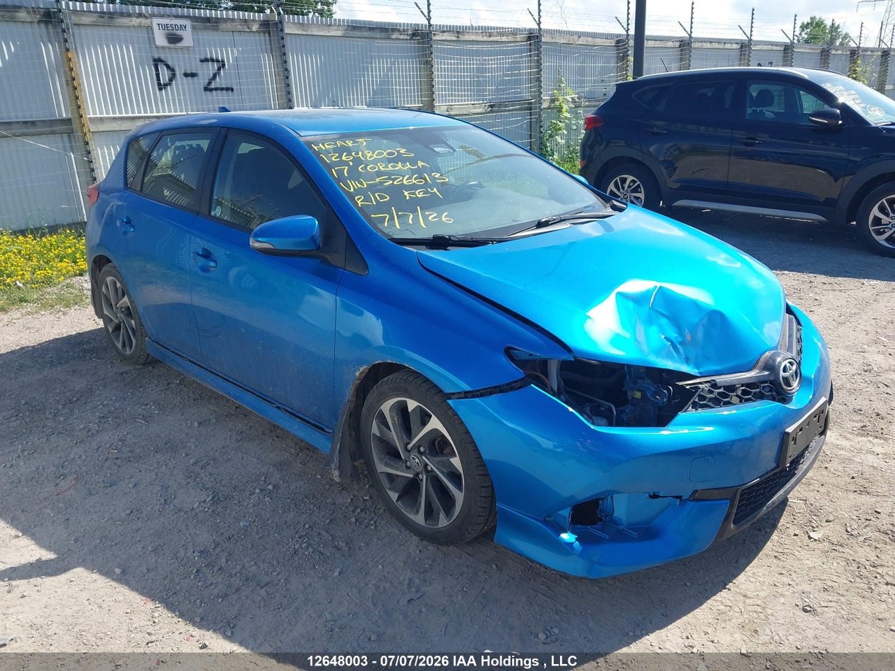 JTNKARJE1HJ526613 · 2017 TOYOTA COROLLA iM