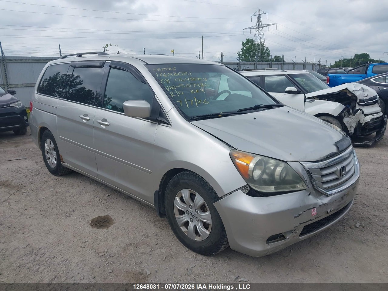 5FNRL38488B507426 · 2008 HONDA ODYSSEY EX