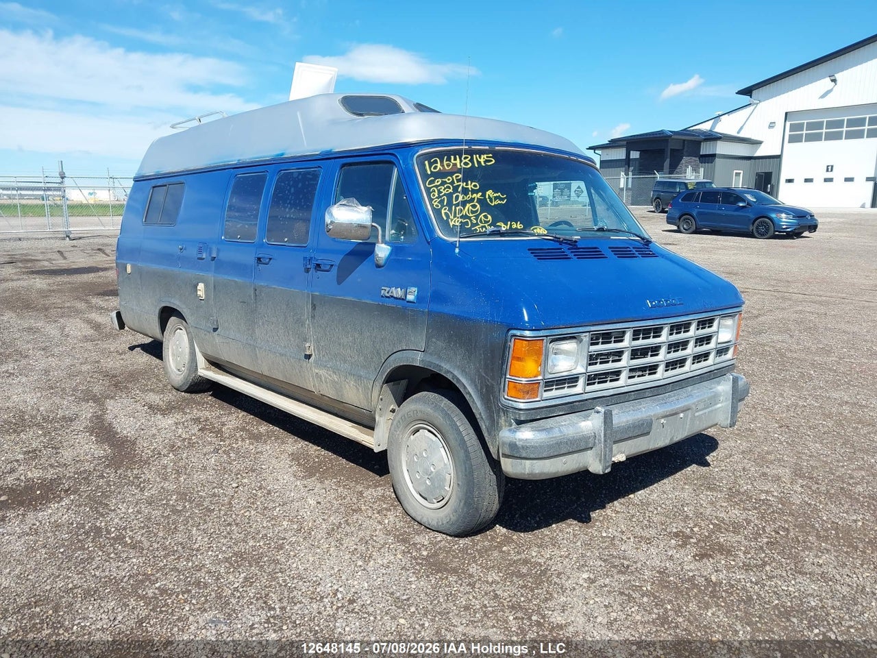 2B6HB23T7HK232740 · 1987 DODGE RAM VAN B250