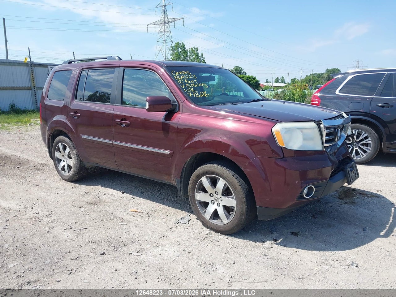 2012 HONDA PILOT TOURING