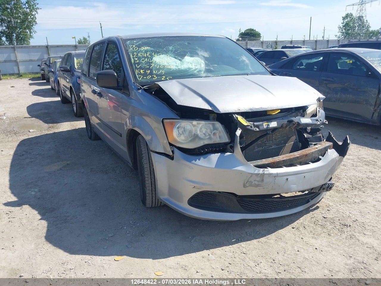 2C4RDGBG2DR574660 · 2013 DODGE GRAND CARAVAN SE/SXT