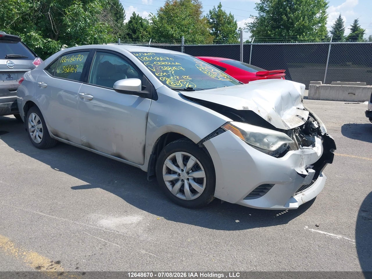 2T1BURHE0FC388167 · 2015 TOYOTA COROLLA LE