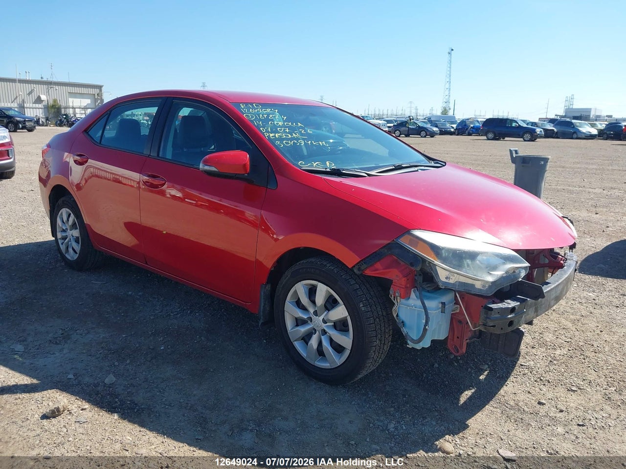 2T1BURHE4EC184874 · 2014 TOYOTA COROLLA L/LE/LE PLS/PRM/S/S PLS