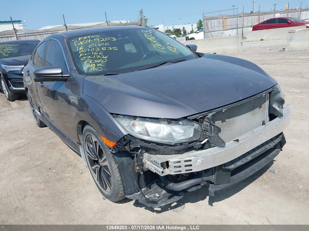 2HGFC1F49GH102535 · 2016 HONDA CIVIC EX