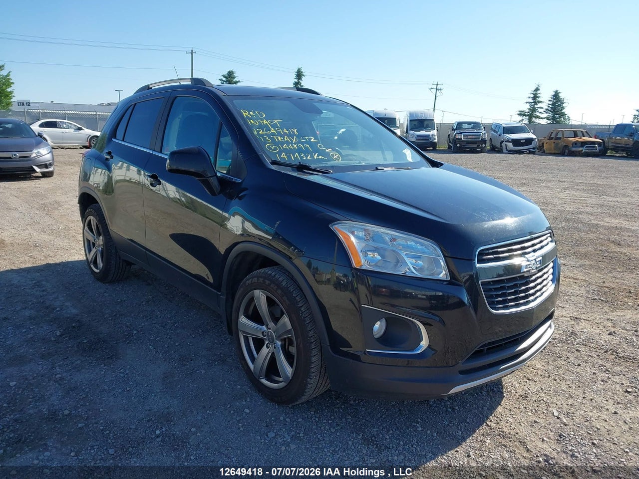 3GNCJSSBXDL144899 · 2013 CHEVROLET TRAX LTZ